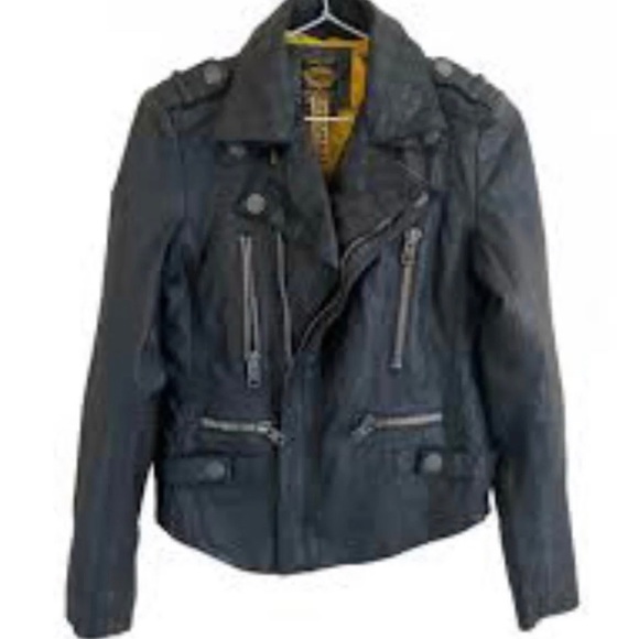 Superdry Jackets & Blazers - SuperDry Black Leather Jacket